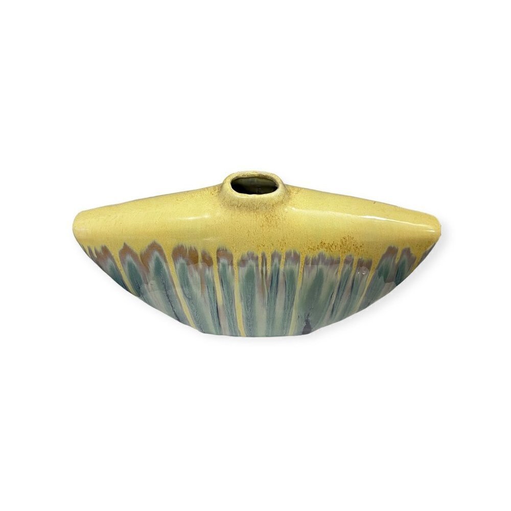 Large HD Design Narrow Neck Vase Cracked Pattern 10" - Picture 7 of 8